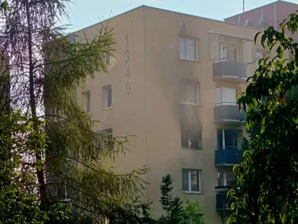 Hoří byt na Píseckém předměstí v Milevsku