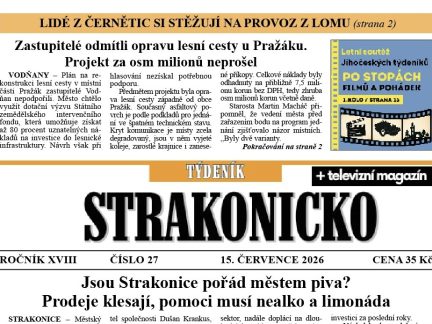 Co se dočtete v novém vydání Týdeníku Strakonicko?