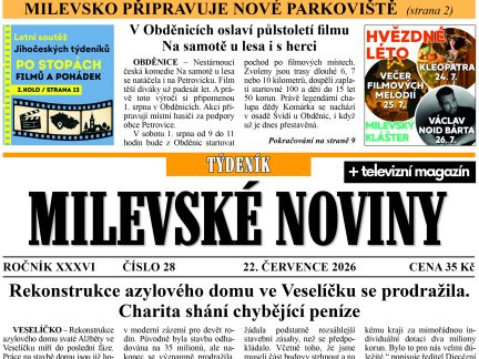 Milevské noviny nesou čerstvé zprávy z regionu