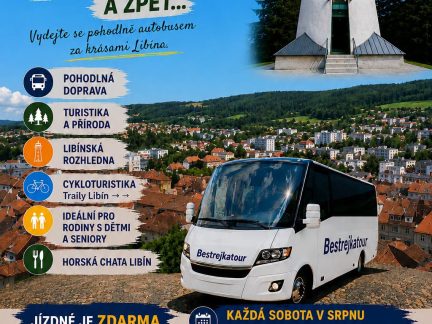 V srpnu pohodlně na Libín autobusem zdarma