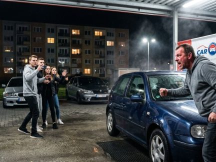 Muži měl vadit noční hovor motoristů u myčky. Po hádce jim poničil auto