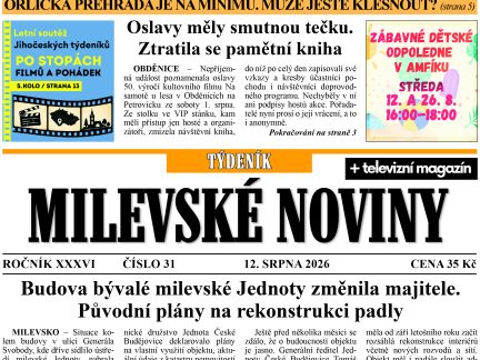 Milevské noviny nesou čerstvé zprávy z regionu