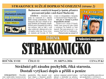 Co se dočtete v novém vydání Týdeníku Strakonicko?