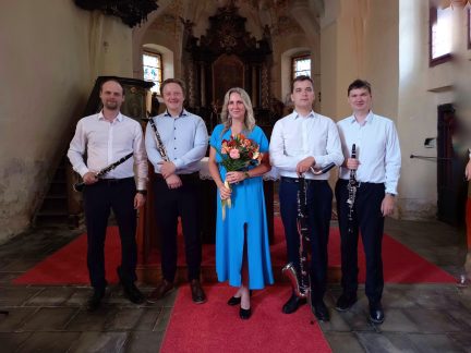 Klarinetový soubor Prachatice pokračuje v koncertní sérii k 20. výročí. Vystoupí v Mariánské Týnici i ve Čkyni