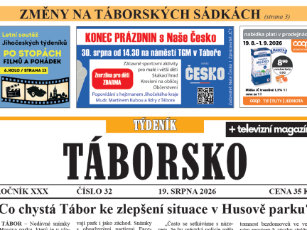 O čem píše čerstvý Týdeník Táborsko?