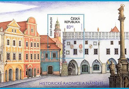 Český Krumlov má svoji poštovní známku