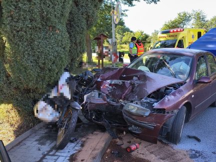 Osm nehod motorkářů za víkend. Pro motocyklistu do Radětic letěl vrtulník