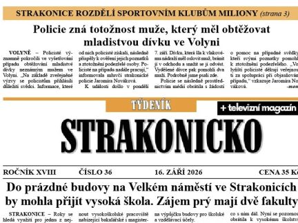 Co se dočtete v novém vydání Týdeníku Strakonicko?