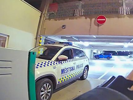 „To auto driftovalo samo,“ řekl mladý řidič strážníkům v budějovickém parkovacím domě