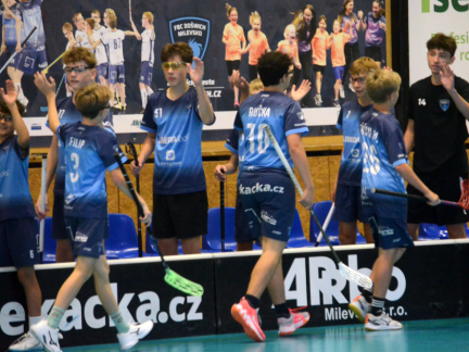 Florbal: Starší žáci Milevska ztratili nadějně rozehraný zápas s Pískem