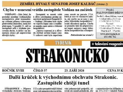 Co se dočtete v novém vydání Týdeníku Strakonicko?