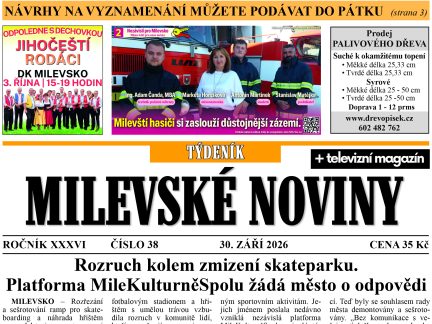 Milevské noviny nesou čerstvé zprávy z regionu