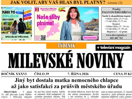 Milevské noviny nesou čerstvé zprávy z regionu