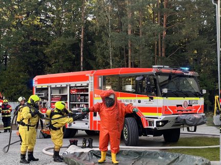 Únik nebezpečné látky v úpravně vody Hamr – Kosky procvičily záchranné složky i ČEVAK
