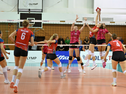 Volejbalistky Jihostroje za sebou mají historicky první extraligy výjezd. Na Olympu nebodovaly
