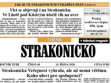 Co se dočtete v novém vydání Týdeníku Strakonicko?