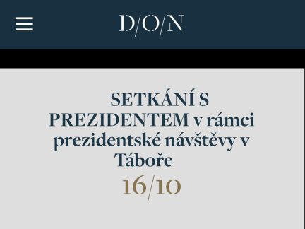 Mystifikace. Jestli nějaký prezident do Tábora přijede, nebude to Petr Pavel