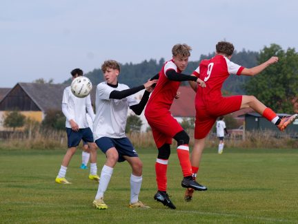 Fotbal: V duelu tabulkových sousedů dorost Křemže ustál nátlak Borku
