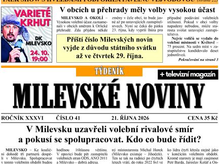 Milevské noviny nesou čerstvé zprávy z regionu